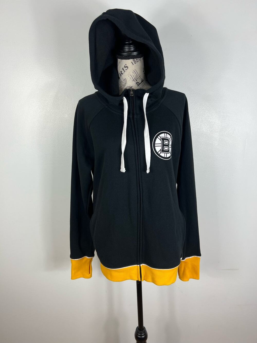 Women's Boston Bruins 4Her Zip Up Hoodie Sweatshirt with pockets